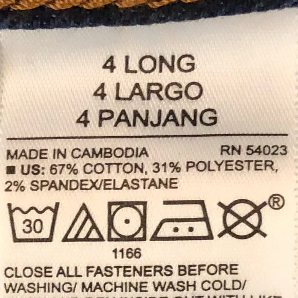 Old navy kicker boot cut mid rise jeans size 4 Long - Picture 12 of 14